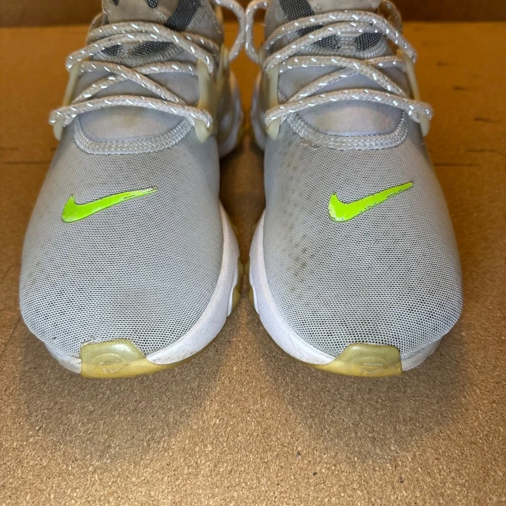Nike‎ React Presto Platinum Tint Volt Lime Green Sneakers CD9015-401 Womens 7.5